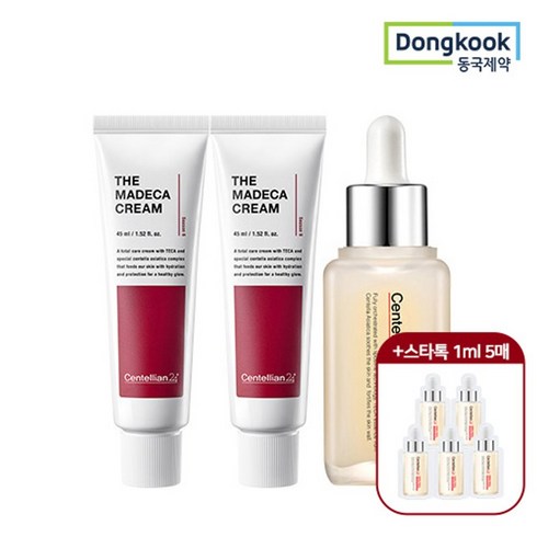 센텔리안24 마데카크림6 5개랩마스크20장 - 동국제약 센텔리안24 마데카 크림 시즌6 45ml 2개 + 스타톡 세럼 50ml+1ml 5매 증정