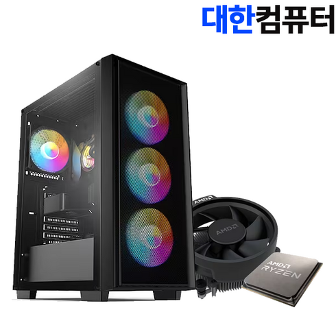 대한컴퓨터샵A10 라이젠5 5600G 삼성16GB NVME 500GB GTX1660SUPER 디아블로 피파온라인 3D게임 조립PC, A10