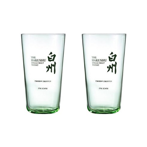 하쿠슈 위스키 글라스 하이볼잔 340ml 2개