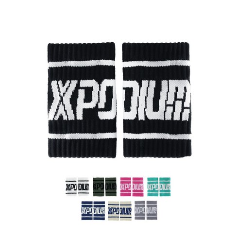 xpodium - 엑스포디움 손목아대 / 스웻밴드 (한쌍) 포디움 크로스핏, 블랙