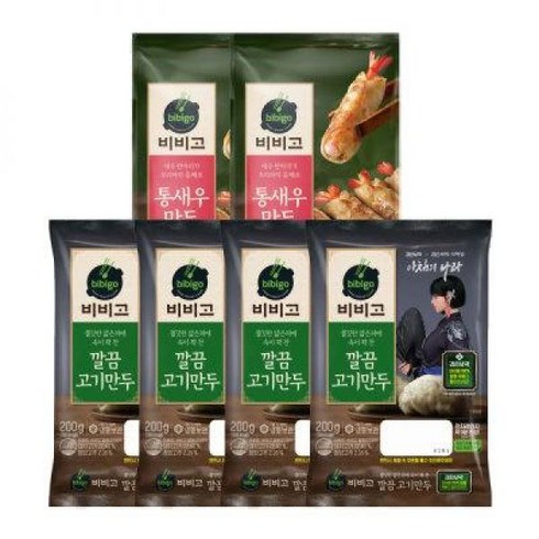 비비고 간편만두세트2(통새우2+깔끔고기4), 6개, 168mg