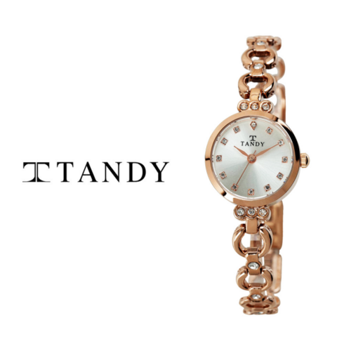 탠디 TANDY 탠디 럭셔리 여성용 쥬얼워치(오스트리아 스톤 식입) T-4033 로즈골드