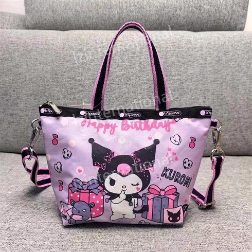 레스포삭 산리오 미니 여권 Essential 방수 시티 미니크로스 심플 공구 크로스백 LESPORTSAC