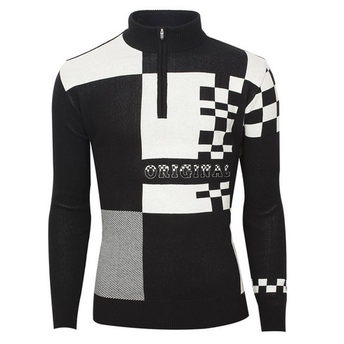 2023년 가성비 최고 브랜드아울렛 - 클래식 골프웨어~그렌에코 남성 쟈가드 오리지널 반집업 니트/스웨터/봄가을