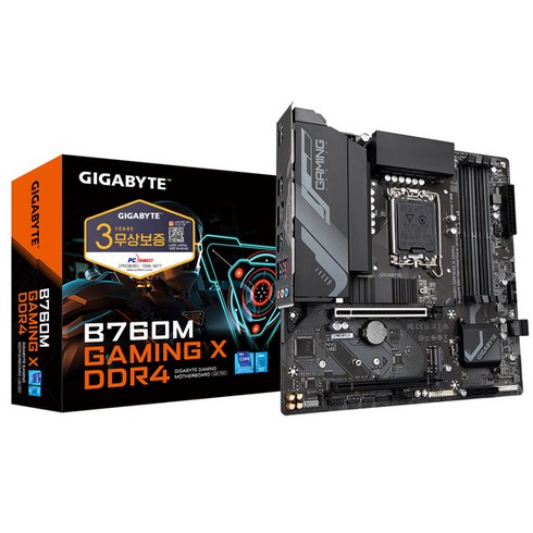 기가바이트 B760M GAMING X D4 메인보드 (LGA1700 DDR4 M-ATX) 피씨디렉트, 1개, 선택하세요