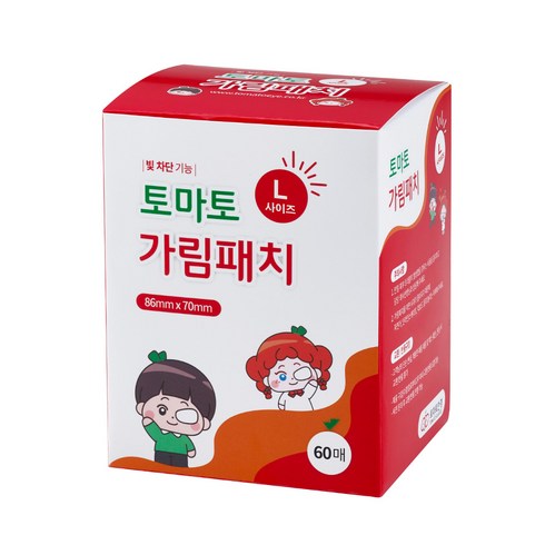 오르토패치 - 토마토 가림패치, 1개, L사이즈, 60매