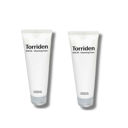 [1+1] 토리든 다이브인 저분자 히알루론산 클렌징 폼 150ml 2개 Toriden dive in cleansing foam 약산성 수분폼 모공까지 깔끔 세안후촉촉 순한클렌징