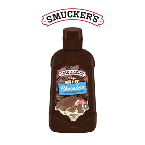 허쉬초코쉘 - Smucker's 스머커즈 매직쉘 초콜릿 초코 시럽 토핑, 1개, 205.5g