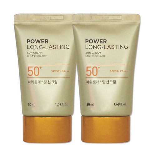 1+1/2개/더페이스샵 파워 롱래스팅 선크림 50ml/SPF50+ PA+++, 1개