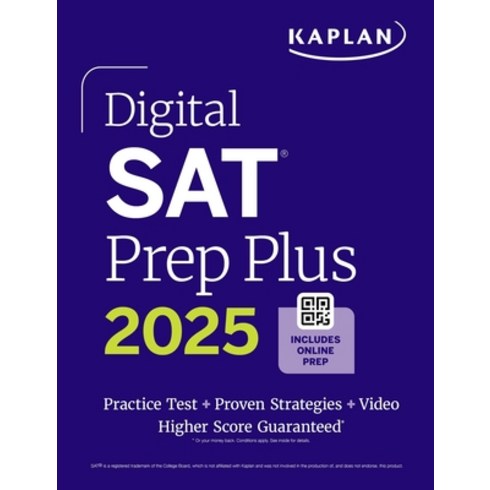 잉글리쉬700 - (영문도서) Digital SAT Prep Plus 2025: Includes 1 Full Length Practice Test 700+ Practice Questions Paperback, Kaplan Publishing, English, 9781506292991