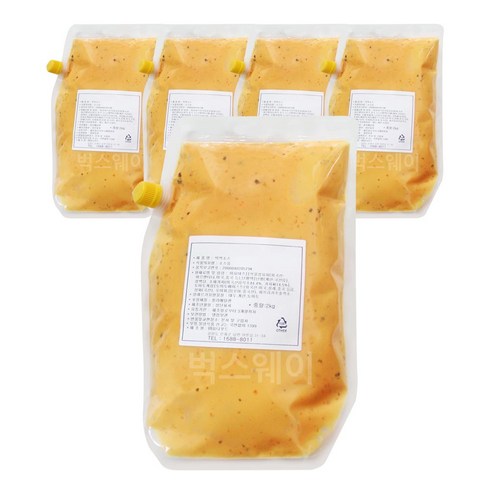 벅스웨이 빅벅소스 2kg 5개, 1세트