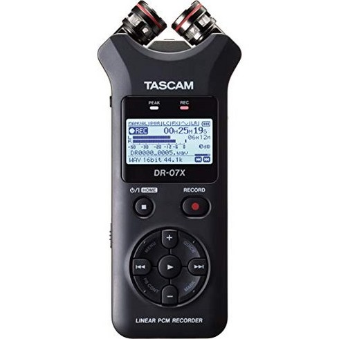 A.MINE Tascam 스테리오 디지털 오디오 녹음기 블랙 (DR-07X)125829타스캠