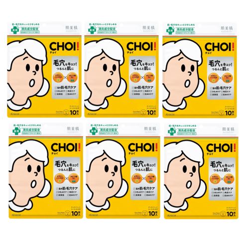 쵸이 CHOI 마스크 팩 페이스 시트, 6개