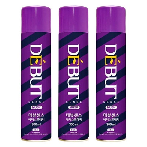 데뷰스프레이 - 드봉 데뷰 스프레이 무스크향 3개, 300ml