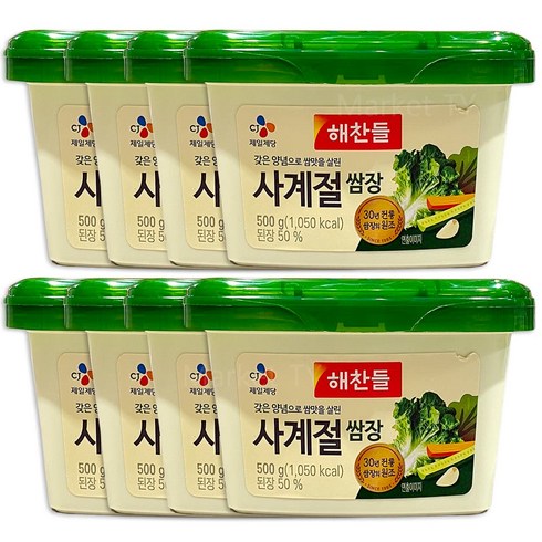 해찬들 사계절 쌈장, 500g, 8개