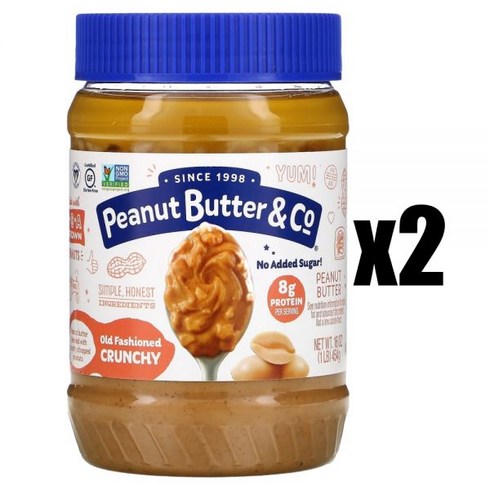 Peanut Butter & Co. 땅콩 버터 올드 패션드 크런치 454g 2개