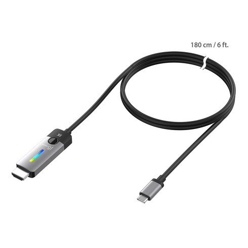 이지넷유비쿼터스 j5create JCC157 USB C타입 HDMI2.1 8K 60Hz 컨버터 케이블 1.8m