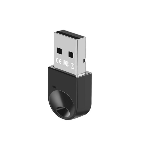 USB 블루투스 호환 5.3 어댑터 호환-블루투스 2.0/3.0/4.0/5.0-/5.1 기기용 무선 송신기 수신기, 검은색