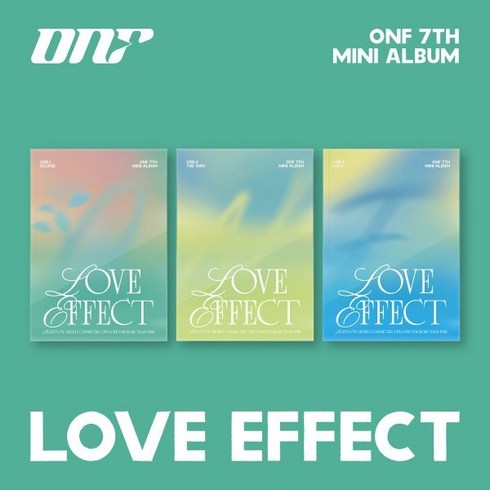 [CD] 온앤오프 (ONF) - 미니앨범 7집 : LOVE EFFECT [3종 중 1종 랜덤발송] : 포토북 + 리릭북 + 스티커 + 포토카드 2종 랜덤 +...