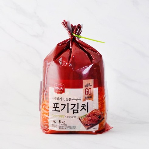 하선정김치 - [메가마트]CJ 하선정 국산 포기김치 5kg, 1개