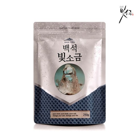 백석빛소금 천일염용융 고급소금 용융소금, 250g, 3개