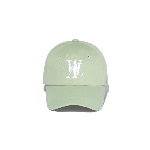 WOOALONG 9/22 배송 Signature Logo ball cap - LIGHT OLIVE GREEN