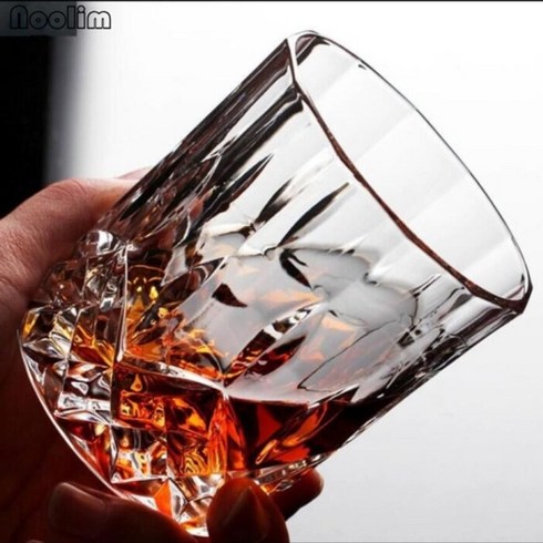 크리스탈 와인잔 스퀘어 크리스탈 위스키 glass cup for the home bar, 8x9.2cm, 1개