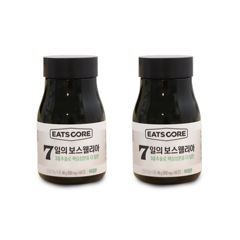 이츠코어 7일의 보스웰리아 관절 기능성 영양제 48g, 60정, 2개
