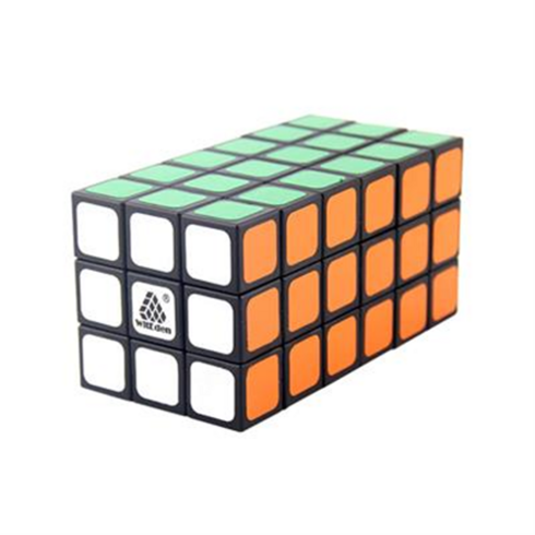 위트에덴 3X3X6 큐보이드 스피드 큐브, 블랙