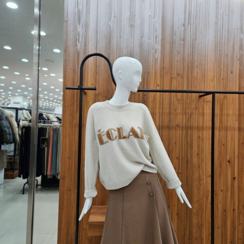 2023년 가성비 최고 지컷니트 - 지컷 지컷 배색 레터링 래글런 니트 722345060304