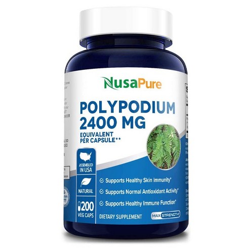 비타리폴리움 탑 - 누사퓨어 폴리포디움 2400mg 200캡슐 NusaPure Polypodium, 1개, 200정