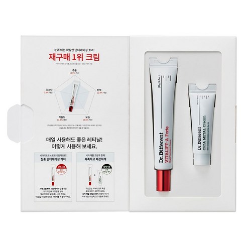 닥터디퍼런트 한정기획 비타리프트-A 포르테 20g + 시카 메탈 크림 10g, 단일세트상품
