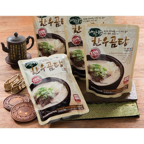 대관령한우 한우곰탕(600ml x 5ea) 소곰국, 3개