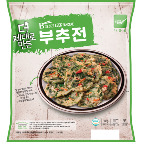 더 제대로만든 부추전 1kg (30g x33ea), 1개