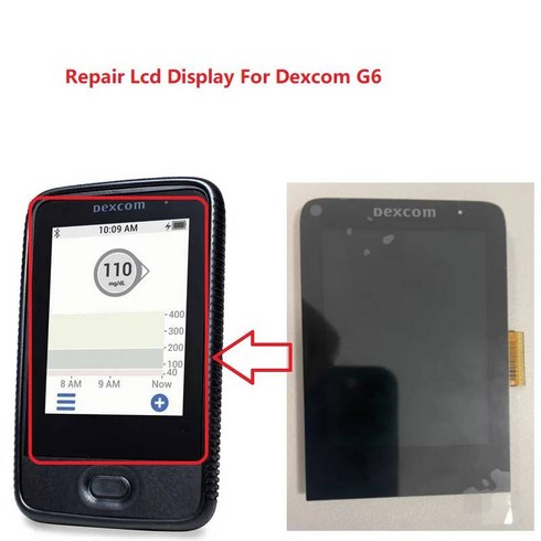 덱스콤 g6 터치 패널이 있는 LCD 디스플레이 Dexcom G6 수리 화면