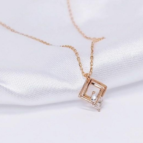 [미니골드 김천쥬얼리] 14K 글로시 목걸이 NCOS4098
