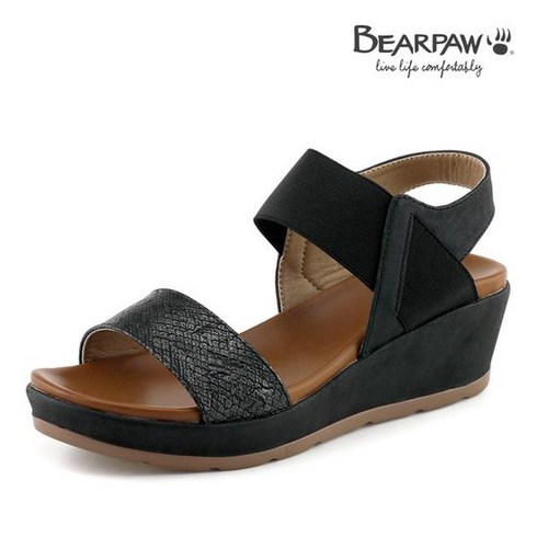 베어파우(BEARPAW) PARIS 웨지 샌들 K0502001PB-W