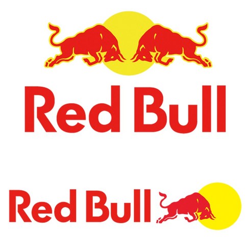 RED BULL 레드불 차량용 데칼 튜닝 스티커, 레드불오른쪽형, 대, 1개