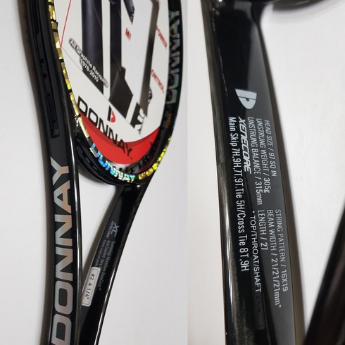 도네이 프로원 97헥사 오픈 97sq 305g 16X19 테니스라켓 DONNAY PRO ONE 97 HEXA TENNIS RACKET, 원하시는스트링무료작업, 스트링및파운드(010-6354-2668)문자