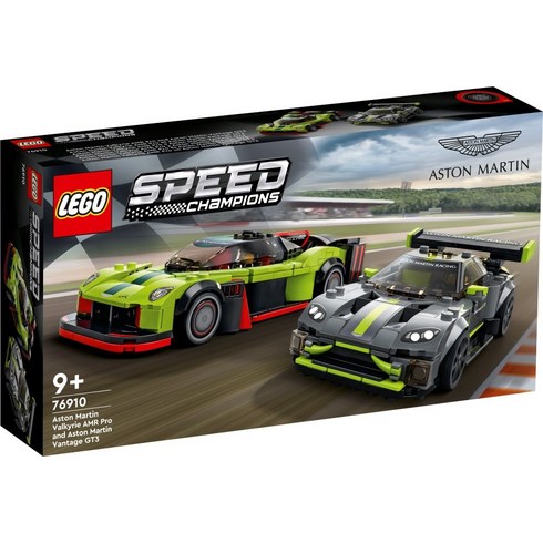 레고 스피드챔피언 Aston Martin Valkyrie AMR Pro와 Aston Martin Vantage GT3 76910, 혼합색상