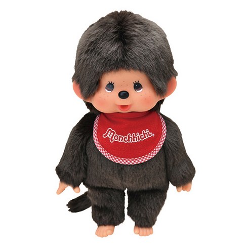 몬치치 프리미엄 스탠다드 봉제인형 M 브라운 소년 monchhichi 226344, 1cm