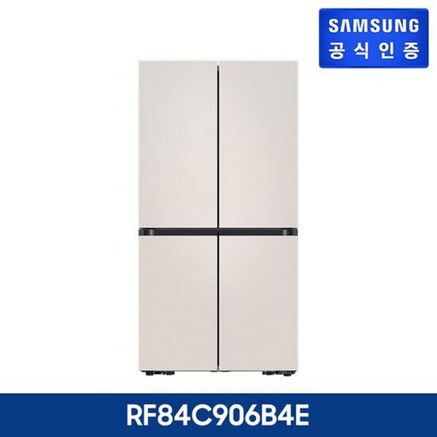 2024년 가성비 최고 rf84c906b4e - 삼성 비스포크 냉장고 4도어 베이지 RF84C906B4E, 단품