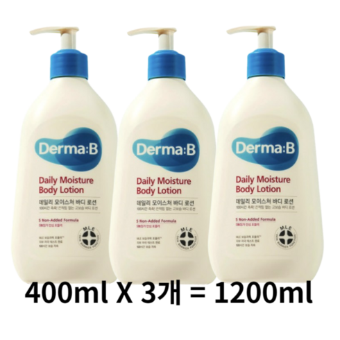 더마비 데일리 모이스처 바디로션, 1200ml, 3개