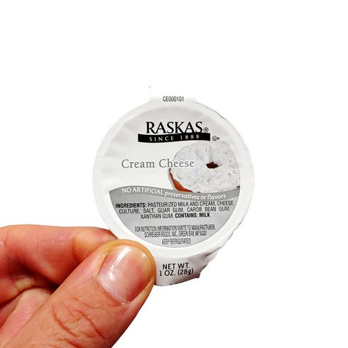 코스트코 라스카스 크림치즈 36개입 1.02kg RASKAS CREAM CHEESE 개별포장 토스토 치즈, 아이스박스