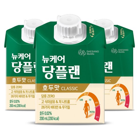 당플랜 프로 호두맛 144팩  - 뉴케어 당뇨식 당플랜 호두맛, 30개, 200ml