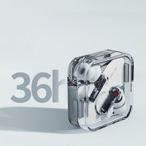 [chengyi] NOTHING EAR2버전 투명 케이스 무선 블루투스 이어폰/Hi-Res 음질/ANC 노이즈 캔슬링/IP54급 방수/최신출시, 블랙