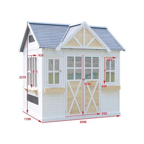 세컨하우스 농막 조립식 오두막 주택 정자 하우스 2650 유치원 야외 캐빈 어린이 놀이방 조립 된 나무 집 목조 주택 이동 목재 부식 방지 목재 대화 형 모바일 목조 주택, B.2100X1700X2400