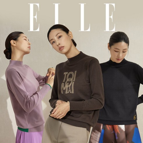 라삐아프 모크넥니트 4종  - [ELLE]엘르 레터링자수 포그니 니트 3종