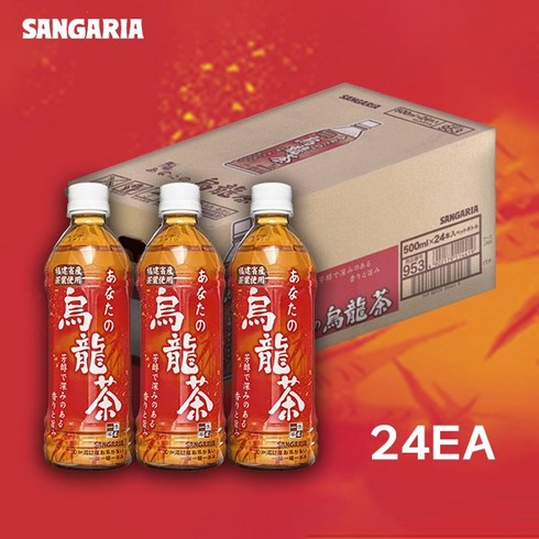 산가리아 당신의 우롱차, 500ml, 24개