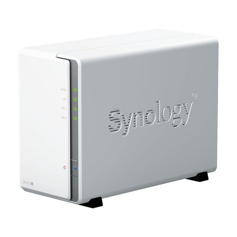 Synology DS223j 2베이 Diskstation NAS (Realtek RTD1619B 4코어 1.7GHz 1GB DDR4 램 1xRJ-45 1GbE LAN-포트) 16T